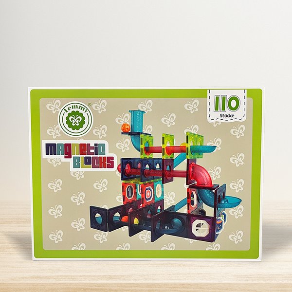 Lemmy Magnetische Bausteine 110PCS, Große Konstruktion Bausteine Set,Spielzeug für Kinder ab 4 Jahre
